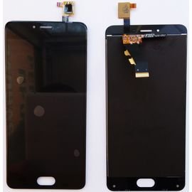 Модуль (тачскрин и дисплей) Meizu M3s / M3s Mini (кнопка Home 6,8х15,5 мм) черный, MSS12019 фото 1 