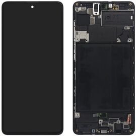 Дисплей (экран) Samsung A71 2020 / A715 черный OLED с рамкой (small size lcd), MSS08321FSS фото 1 