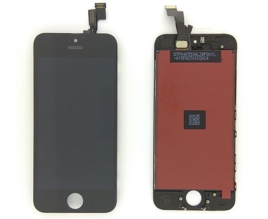 Модуль (сенсор и дисплей) iPhone 5S черный, MSS03005 фото 1 