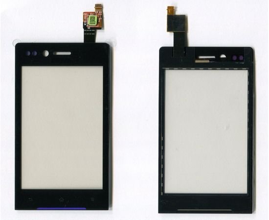 Сенсор тачскрин Sony Xperia miro ST23i черный, SS06014 фото 1 