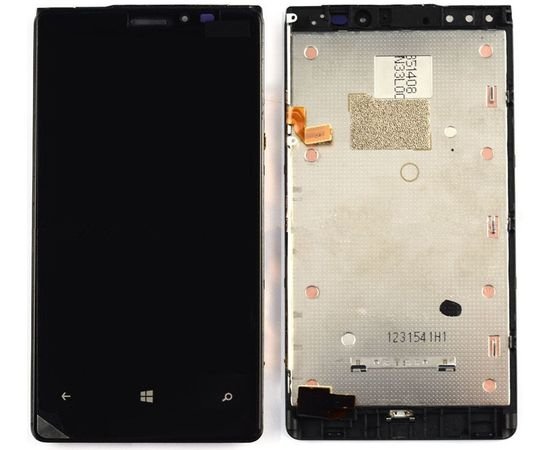 Модуль (сенсор и дисплей) Nokia Lumia 920 с рамкой черный, MSS04020 фото 2 