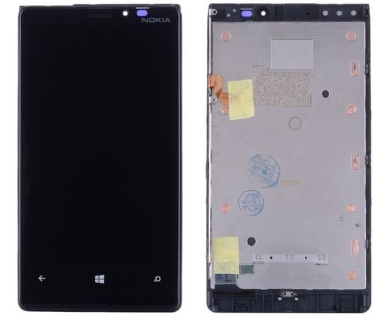 Модуль (сенсор и дисплей) Nokia Lumia 920 с рамкой черный, MSS04020 фото 1 
