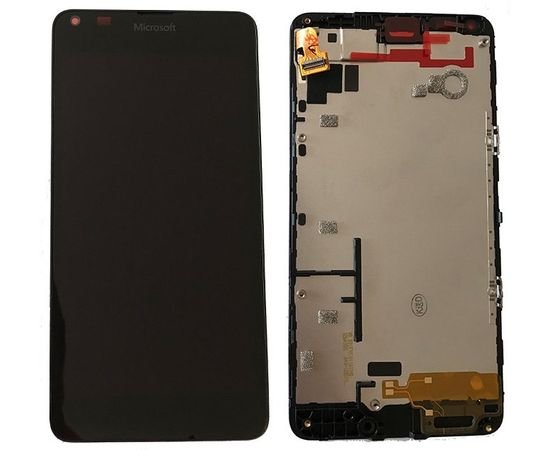 Модуль (сенсор и дисплей) Nokia Lumia 640 с рамкой черный, MSS04019  фото 2 