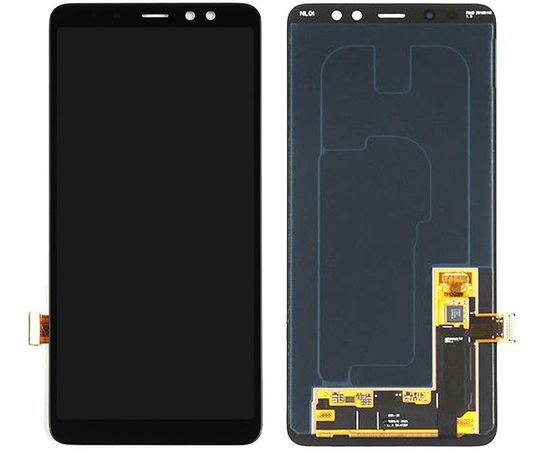 Модуль (сенсор и дисплей) Samsung A8+ 2018 / A730 черный ORIGINAL OLED, MSS08191 фото 1 