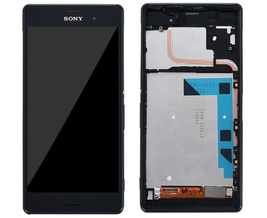 Модуль (сенсор и дисплей) Sony Xperia Z3 D6603 / D6633 / D6643 / D6653 черный с рамкой, MSS06065 фото 1 