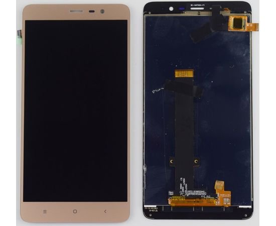 Модуль (сенсор и дисплей) Xiaomi RedMi Note 3 (147 х 73 мм) золотой, MSS10080 фото 1 