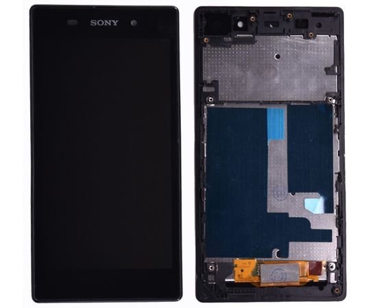 Модуль (сенсор и дисплей) Sony Xperia Z1 С6903/ С6906/ С6943/C6902 L39h черный с рамкой, MSS06060 фото 1 