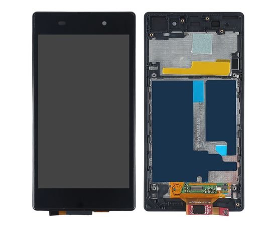 Модуль (сенсор и дисплей) Sony Xperia Z1 С6903/ С6906/ С6943/C6902 L39h черный с рамкой, MSS06060 фото 2 