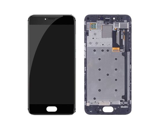 Модуль (тачскрин и дисплей) Meizu Pro 6 / Pro 6s черный с рамкой, MSS12058 фото 1 