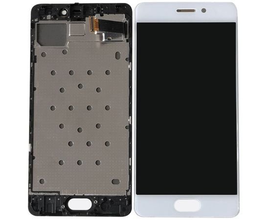 Модуль (тачскрин и дисплей) Meizu Pro 7 белый с рамкой, MSS12062 фото 1 