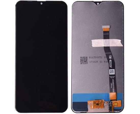 Дисплей (тачскрин и дисплей) Samsung M20 / M205 черный (яркость регулируется), MSS08290 фото 1 