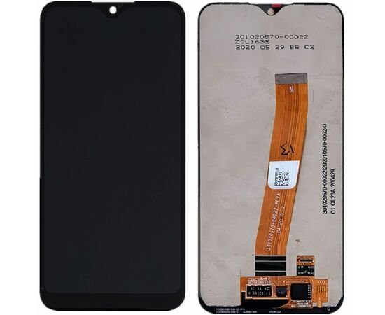 Модуль (сенсор и дисплей) Samsung A01 2020 / A015 черный (узкий разъем) Original PLS, MSS08305 фото 1 