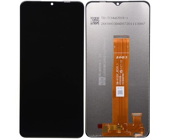 Модуль (сенсор и дисплей) Samsung A02 2021 / A022 / A12 / A125 черный PLS, MSS08323 фото 1 