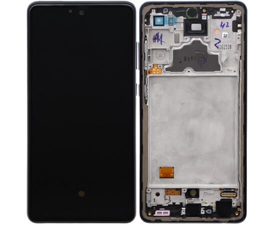 Модуль (сенсор и дисплей) Samsung A72 2021 / A725 черный с рамкой OLED, MSS08330  фото 1 