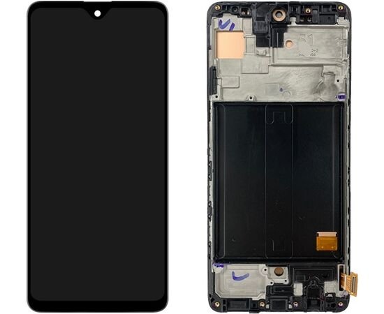 Модуль (сенсор и дисплей) Samsung A51 2020 / A515 черный с рамкой OLED (small size lcd), MSS08319 фото 2 