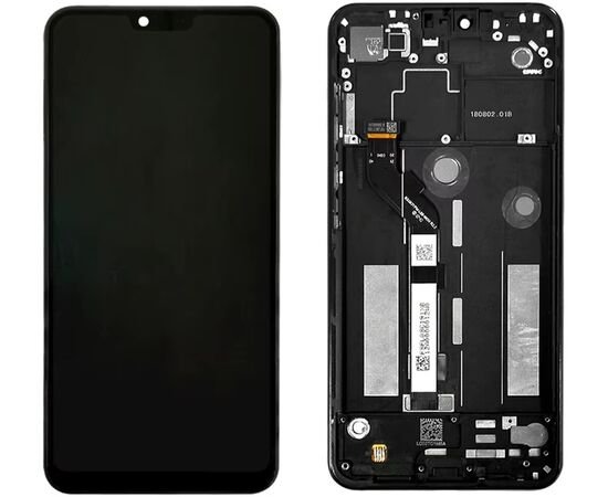Модуль (дисплей) Xiaomi Mi8 Lite / Mi8 Youth / Mi8x / M1808D2TG черный с рамкой, MSS10164F фото 1 