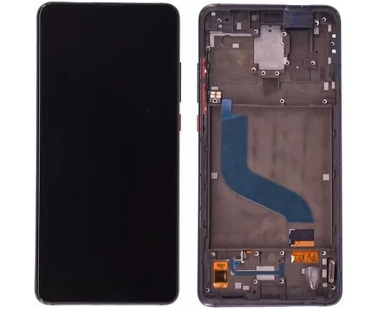 Модуль (экран) Xiaomi Mi9T/ Mi9T Pro / Redmi K20 / RedMi K20 Pro черный OLED с рамкой, MSS10047OF фото 1 