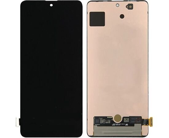 Модуль (дисплей) Samsung A71 2020 / A715 черный OLED полноразмерный, MSS08321OS фото 1 