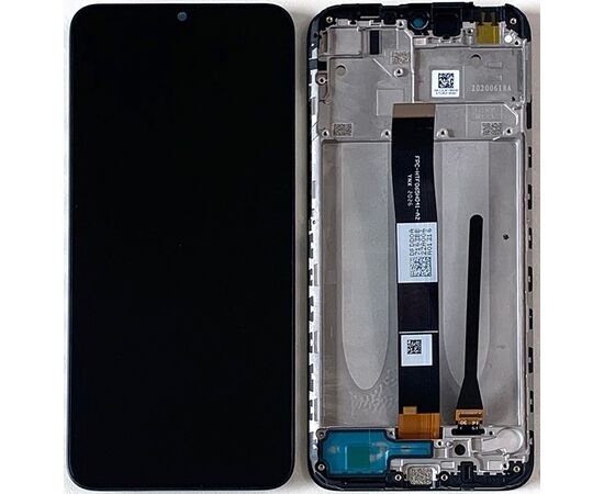 Модуль (сенсор и дисплей) Xiaomi RedMi 9a / RedMi 9c / RedMi 9i / RedMi 10A / M2006C3LG / M2006C3MNG / M2006C3LI  черный с рамкой, MSS10170F фото 1 